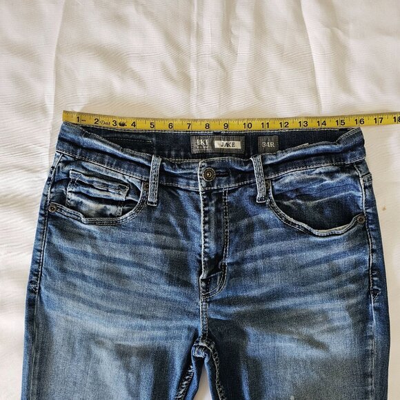 BKE Denim Men's Blue JAKE Straight Leg Denim Jeans Size 34R - Picture 11 of 13